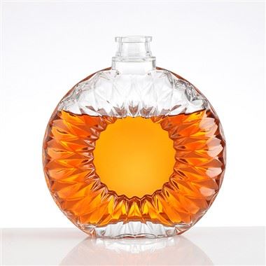 500 ml vyno stiklinis butelis su kamščiu
