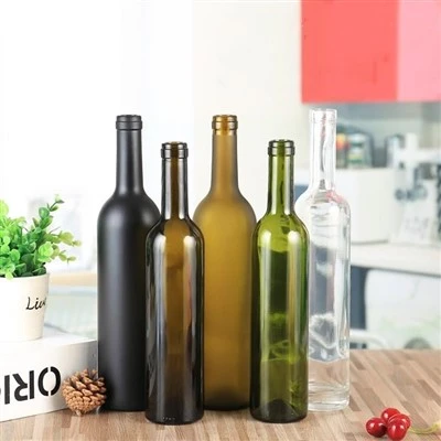 Aukštos kokybės 750 ml vyno stiklo butelis