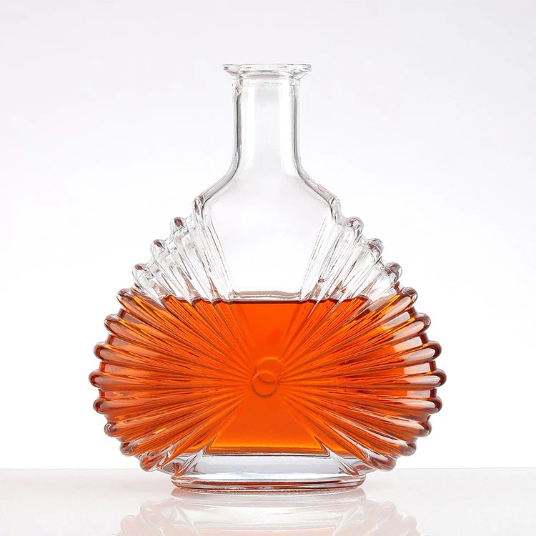 700ml Unique Shape Glass Bottle For Brandy Bottle