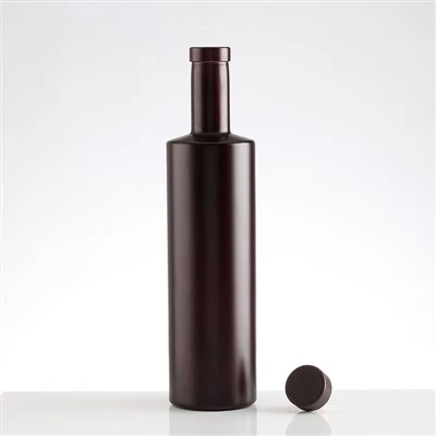 750 ml stiklinis vyno butelis su atsukamu antgaliu