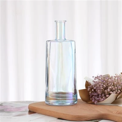 Spalvoti suprojektuoti apvalūs vyno buteliai 500 ml